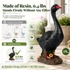 GIGALUMI 19″ Large Porch Canada Goose Statue, Durable Resin Garden Decor, Hand-Painted Animal Sculpture Indoor Outdoor, Patio Lawn Yard Art Ornaments, Birthday Housewarming Gift for Women Mom Grandma(Black Goose)