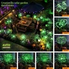 GIGALUMI 2 Pack Solar Firework Lights Outdoor, Garden Decor, Warm White(Green)