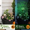 GIGALUMI 2 Pack Solar Firework Lights Outdoor, Garden Decor, Warm White(Green)