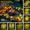 GIGALUMI 2 Pack Solar Firework Lights Outdoor, Garden Decor, Warm White(Warm White)