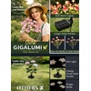 GIGALUMI 4 Pack Solar 28 Carnations Flowers Outdoor, 2 Modes, Multicolored(Pink)