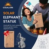 GIGALUMI Elephant Statue Solar Garden Decor Yard Outdoor Gifts for Women(Constant Lights Elephant)