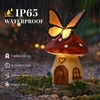 GIGALUMI Fairy Garden Mushroom 9.3″, Fairy Garden Accessories Outdoor(Red)