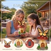 GIGALUMI Fairy Garden Mushroom 9.3″, Fairy Garden Accessories Outdoor(Red)