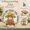 GIGALUMI Family Tree Wall Decor Stepping Stones Tree of Life Decoration(Highland Cow)