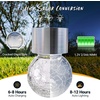 GIGALUMI Halloween Solar Lights Outdoor Solar Hanging Lanterns Outside 12PC(Cold White)