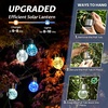 GIGALUMI Halloween Solar Lights Outdoor Solar Hanging Lanterns Outside 12PC(Multicolor)