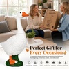 GIGALUMI Porch Goose Statue Plastic 23″ Front Porch Decor Garden Decoration(White)
