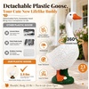 GIGALUMI Porch Goose Statue Plastic 23″ Front Porch Decor Garden Decoration(White)