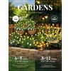 GIGALUMI Solar Garden Lights with Gardenias, 2 Pack LED Garden Decor Carefree Solar Flowers Outdoor Waterproof, Yard Decorations Outdoor, Allergy-Free Light up Flowers for Yard Patio (1white+1yellow)(1white+1yellow)