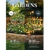GIGALUMI Solar Garden Lights with Gardenias, 2 Pack LED Garden Decor Carefree Solar Flowers Outdoor Waterproof, Yard Decorations Outdoor, Allergy-Free Light up Flowers for Yard Patio (1white+1yellow)(2white+1pink+1yellow)