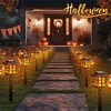 GIGALUMI Solar Lights Outdoor Waterproof 12 Pack, LED Garden Decor(Flickering Flame)