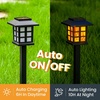 GIGALUMI Solar Lights Outdoor Waterproof 12 Pack, LED Garden Decor(Flickering Flame)