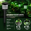 GIGALUMI Solar Lights Outdoor Waterproof 12 Pack, LED Garden Decor(Green)