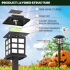 GIGALUMI Solar Lights Outdoor Waterproof 12 Pack, LED Garden Decor(Green)
