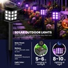 GIGALUMI Solar Lights Outdoor Waterproof 12 Pack, LED Garden Decor(Purple)