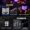 GIGALUMI Solar Lights Outdoor Waterproof 12 Pack, LED Garden Decor(Purple)