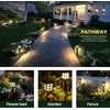 GIGALUMI Solar Lights Outdoor Waterproof 12 Pack, LED Garden Decor(Warm White)