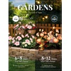 GIGALUMI Solar Outdoor Lights 9 Roses for Garden Decor, 3Pack Multi-Colored(Pink)