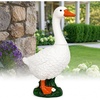 GIGALUMI Porch Goose Statue Plastic 23″ Front Porch Decor Garden Decoration(White)