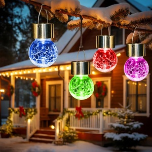 GIGALUMI Halloween Solar Lights Outdoor Solar Hanging Lanterns Outside 12PC(Multicolor)