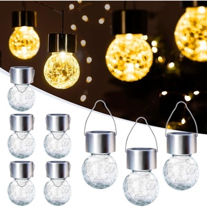GIGALUMI Halloween Solar Lights Outdoor Solar Hanging Lanterns Outside 12PC(Warm White)